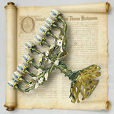 Vintage Vine & Flower 9-Branch Jewish Menorah