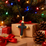 Titanium Steel 18K Gold Cross Necklace | A Christian Emblem of Faith and a Fashion Statement