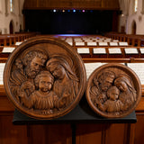 Holy Family Wooden Plaque: A Christian Symbol of Love, Faith, & Family