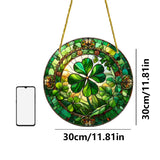 Shamrock Stained-Glass Acrylic Suncatcher: A Symbol of God’s Provision