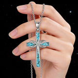 Turquoise Infinity Cross Necklace – Eternal Faith & Southwest Spirit