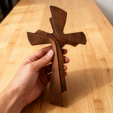 Modern Wooden Wall Cross: A Contemporary Symbol of Faith & Craftsmanship - craftsmanship detail