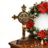 Dual Divine Cross: Christ’s Redemption & St. Benedict’s Protection