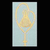 Luxury Religious Jesus Virgin Mary Gold Plated Copper Mobile Phone Decorative Sticker - BGCOPPER