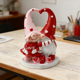 Love Heart Gnome Resin Figurine | Romantic Home Decor