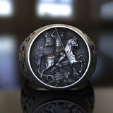 Saint George Amulet Stainless Steel Ring - BGCOPPER