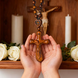 Handcrafted Wooden Rosary Cross: A Devotional Symbol of Faith, Craftsmanship, and Heartfelt Gifting