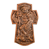 Archangel Michael Wooden Sculpture - BGCOPPER