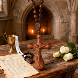 Handcrafted Wooden Rosary Cross: A Devotional Symbol of Faith, Craftsmanship, and Heartfelt Gifting