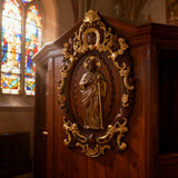 St. Jude Wooden Religious Icon Wall Artwork - Patron Saint of Despair in Troubled Times