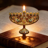 Enamel Hanukkah Menorah