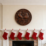 Cardinal Hand-Carved Beechwood Wall Art