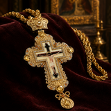 Orthodox Bishop’s Pectoral Cross: A Regal Symbol of Sacred Authority - craftsmanship detail