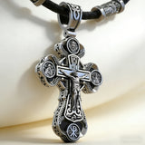Two-Sided Devotional Cross - Jesus & Mary in 925 Silver - Wearable Faith