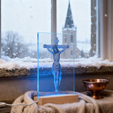 Jesus Crucifixion Glass Lamp: Turning Faith into a Tangible Daily Sacred Object