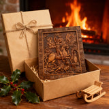 St. George the Victorious Hand-Carved Wood Icon – A Symbol of Courage & Faith