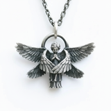 Seraphim Angel Pendant Necklace Angel Wings Amulet