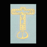 Luxury Religious Jesus Virgin Mary Gold Plated Copper Mobile Phone Decorative Sticker - BGCOPPER