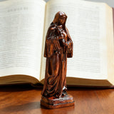 Saints Teresa Round Wooden Art Jewelry