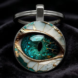 Vintage Mystic Eye Keychain: A Symbol of Protection and Mystique jewelry product image