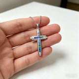 Abalone Shell Cross Necklace – Divine Protection & Celestial Beauty