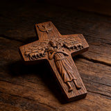 “Good Shepherd” Jesus Shepherd Wooden Wall Hanging
