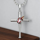 Baseball Bat Cross Necklace – Faith & Passion on the Field