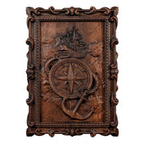 Voyager Sailor's Compass and Anchor Wooden Wall Decoration - BGCOPPER