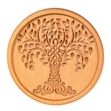 Bgcopper Wooden Tree of Life Celtic Cross Coasters - BGCOPPER