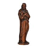 Jesus Goat Wooden Round Carved Tabletop Ornament - BGCOPPER