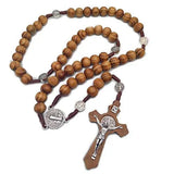 (Only $9.90 before Christmas) St. Benedict's Cross Exorcism Rose Necklace - BGCOPPER