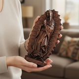 Guatalupe Beech Wood Tabletop Ornament - design detail