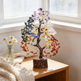 7 Chakra Crystal Tree | Natural Healing Stone Decor