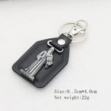St.Benedict Guadalupe Miraculous Medal Keyrings Leather Car Key Chains - BGCOPPER