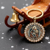 Saint Michael Defender Glass Keychain & Necklace: Carry His Protection With You