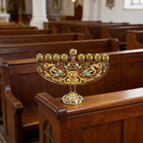 Enamel Hanukkah Menorah