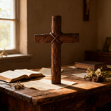 Wooden Spiral Cross: A Symbol of Christ's Sacrifice & Unity