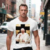 Pope Francis Printed T-Shirt Short Sleeve Commemorative - BGCOPPER