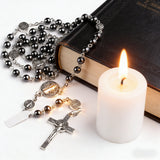 Black Onyx Rosary Necklace: A Bold Token of Devotion for Prayer & Daily Wear