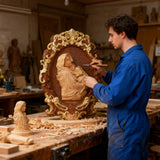 Our Lady & Child Wooden Plaque: A Christian Symbol of Mary’s Love & Christ’s Humble Birth