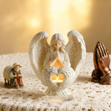 "Praying Angel" 2D Flat Acrylic Table Decor – A Glow of Peace for Your Christian Home