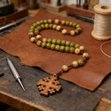 Natural Wood Rosary: A Sacred Token Woven From Faith & Creation