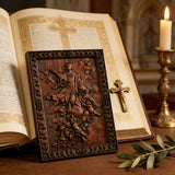 Assumption of Mary Hand-Carved Wood Wall Art: A Tribute to Heavenly Glory