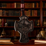 St. Michael the Archangel Wooden Cross Pendant