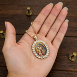 Bohemian Our Lady & Child Necklace & Keychain