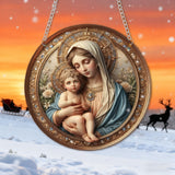 Our Lady of the Holy Child Acrylic Pendant | Divine Blessings Accompany You Through All Seasons