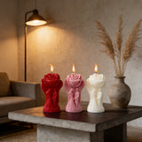 Rose & Couple Aromatherapy Candle: A Romantic Glow for Your Love