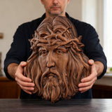 Handcrafted Beechwood Jesus Thorn Crown Wall Hanging — A Sacred Reminder of His Everlasting Love for Christian home decor and...