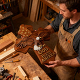 American Eagle Wooden Cross – God Bless America