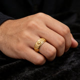 Sun, Moon & Stars Rotating Fidget Ring | Celestial Anxiety Relief Jewelry